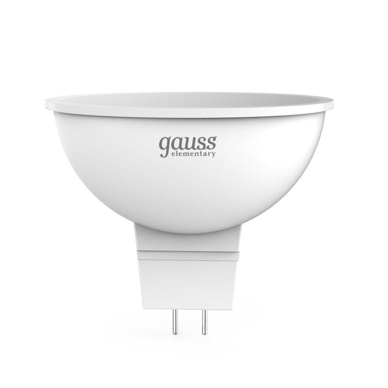 Лампа светодиодная Elementary 9Вт MR16 софит 4100К нейтр. бел. GU5.3 660лм GAUSS 13529