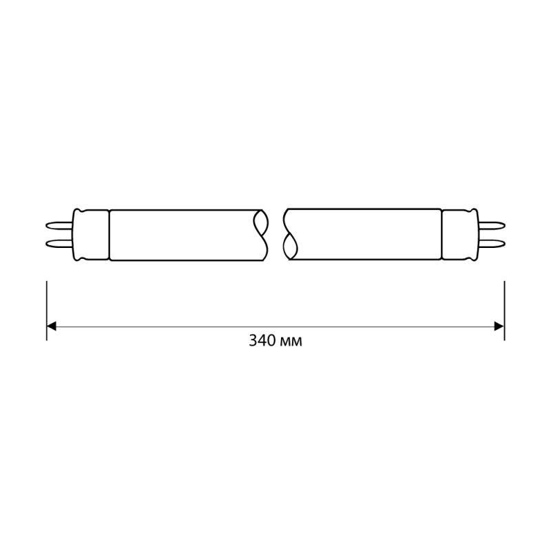Camelion T4 G5  8W(480lm) 4200 340.6x12.5  4K FT4-8W/33