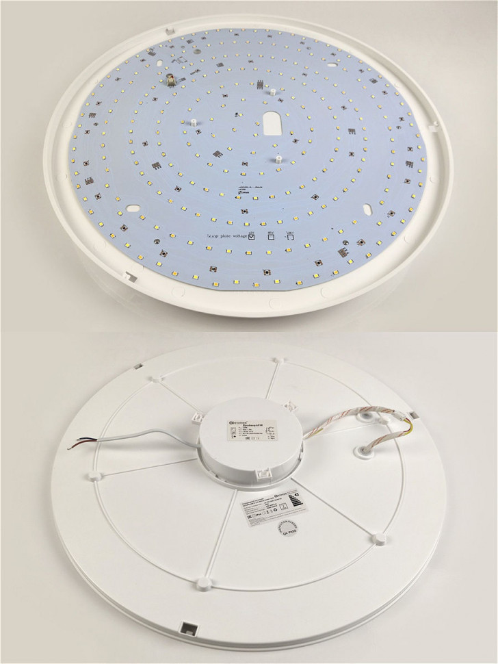 Estares св-к накладной св/д Saturn R RGB 60W(4900lm) 2K-4K-6K d460x58 IP44 пульт ДУ без канта 536182