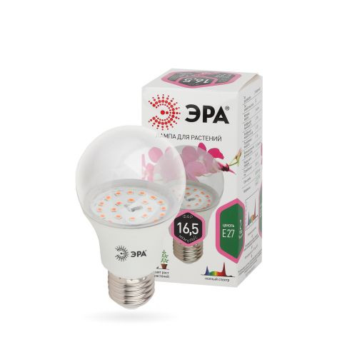 Лампа светодиодная FITO-11W-Ra90-E27 11Вт A60 грушевидная E27 220-240В для растений полноспектральна