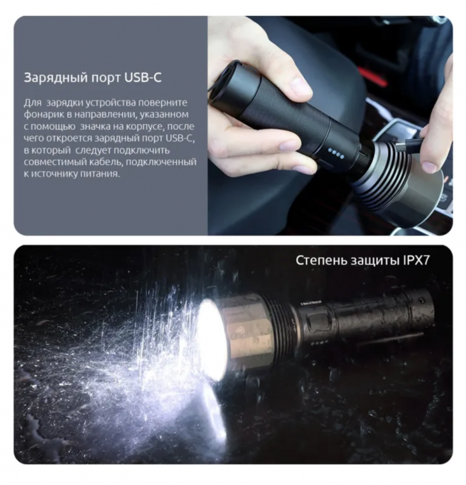 Фонарь Xiaomi NexTool Nato Outdoor Glare Flashlight NE0126 (Black)