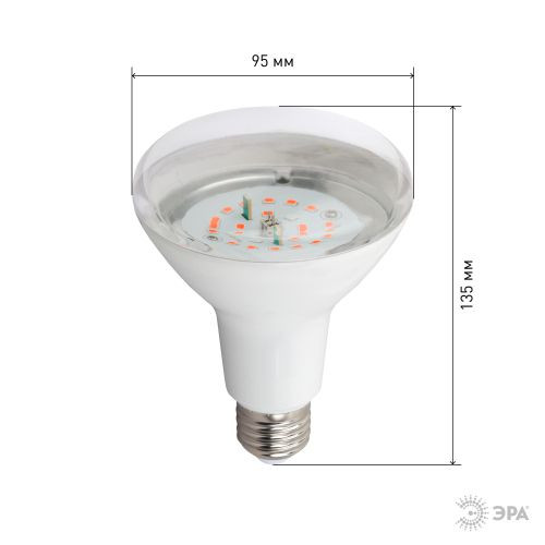 Лампа светодиодная FITO-16W-RB-E27-K 16Вт A60 грушевидная E27 220-240В для растений красн./син. спек