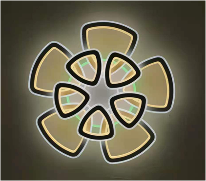 Люстра LED 1264/5+5 WT+RGB
