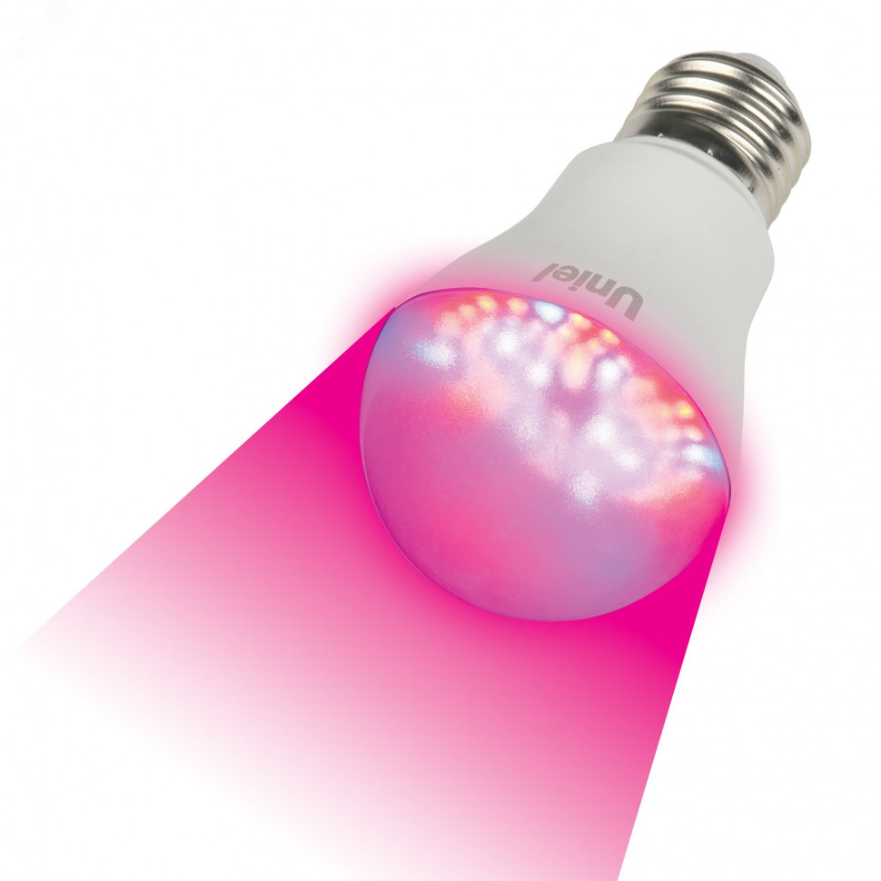 Лампа светодиодная LED-A60-9Вт/SP/E27/CL грушевидная ALM01WH картон Uniel 09645