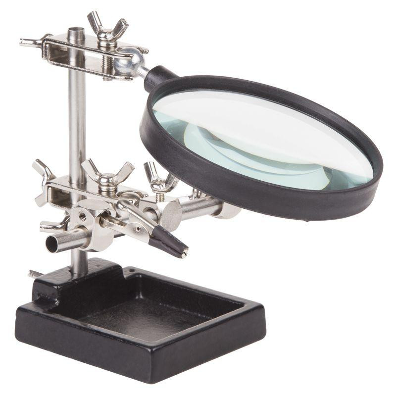 Держатель третья рука с лупой х3 D=60MM ZD-10H REXANT 12-0254