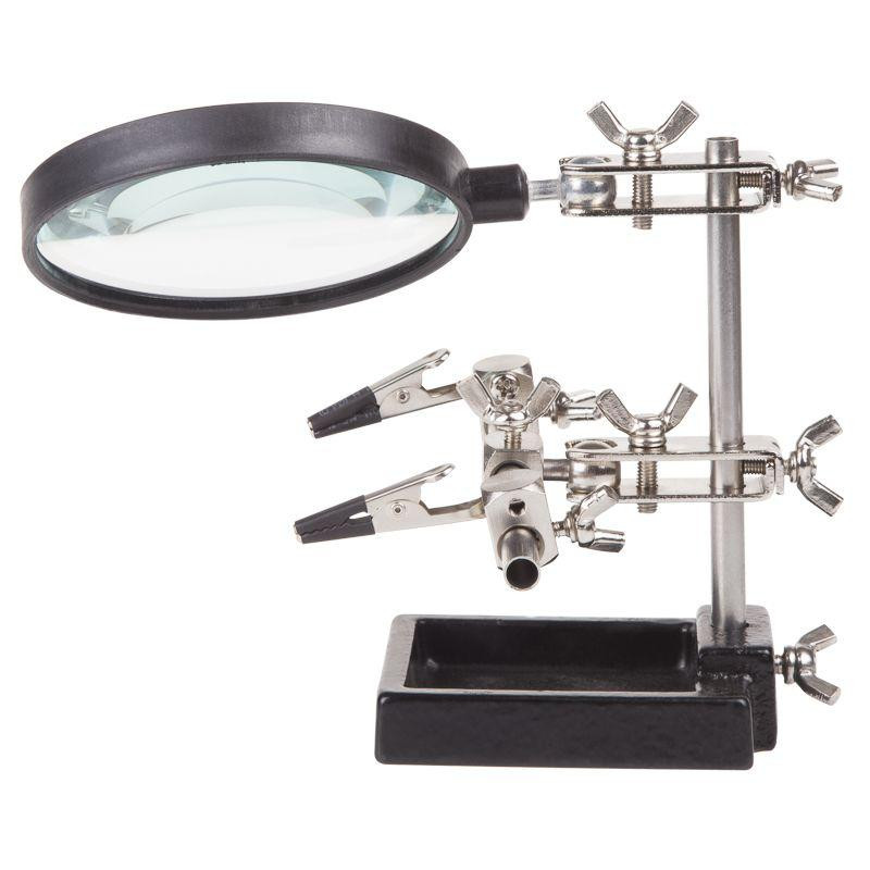 Держатель третья рука с лупой х3 D=60MM ZD-10H REXANT 12-0254