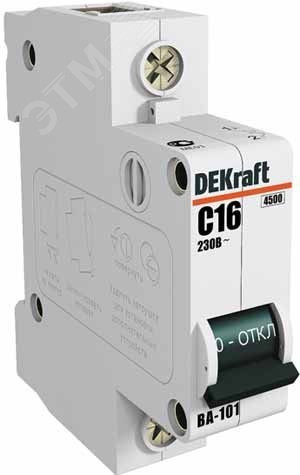 Выключатель автоматический модульный 1п C 32А 4.5кА ВА-101 DEKraft 11057DEK