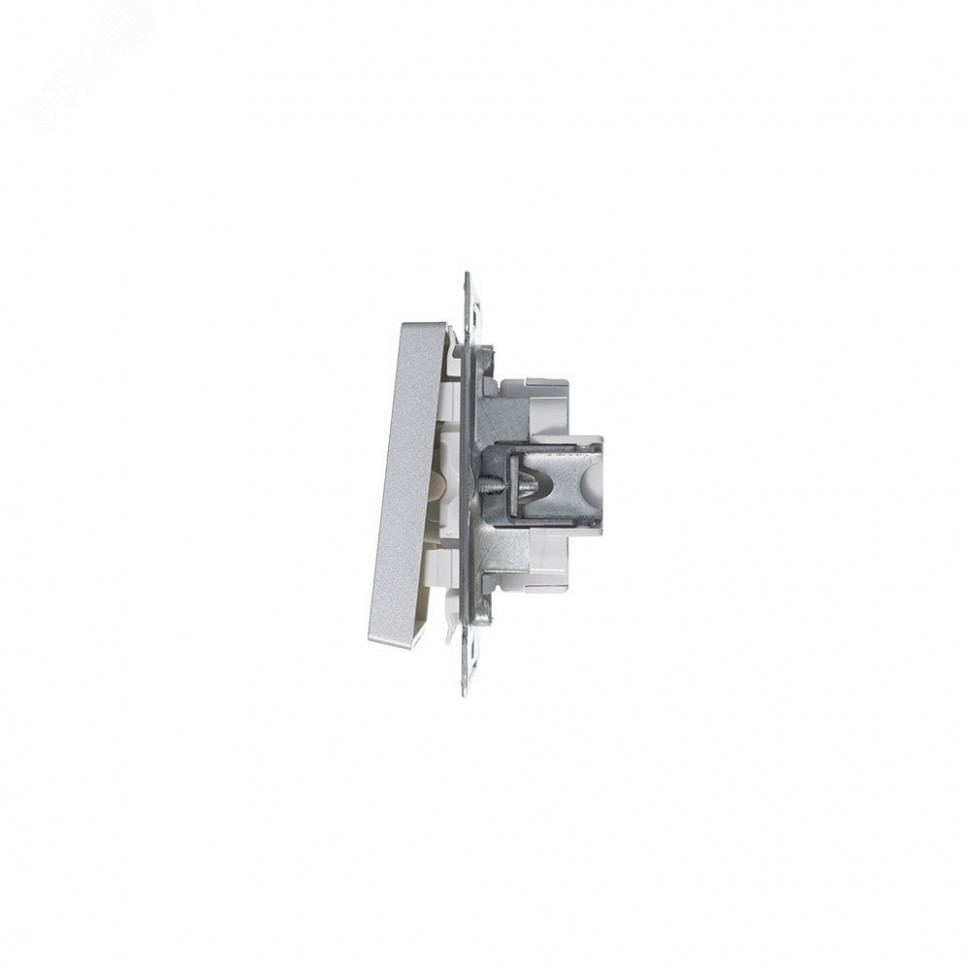 Выключатель 1-кл. СП AtlasDesign 10А IP20 (сх. 1) 10AX механизм алюм. SE ATN000311