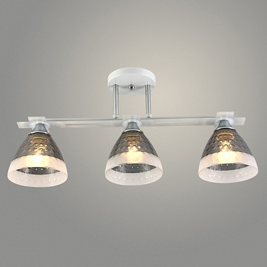Люстра XA1393/3 WH+CR белый/хром 3х60W E27 d570 h260, HN22