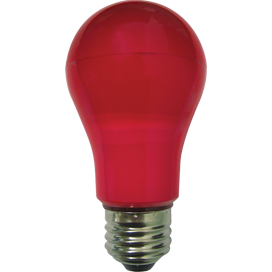Ecola ЛОН A55 E27 8W 108x55 Красная пласт./алюм. K7CR80ELY (10!)