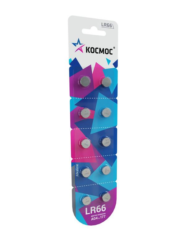 Элемент питания алкалиновый "таблетка" LR66/LR626/AG4/G4 1.5В BL-10 (уп.10шт) ФАZА 5002555