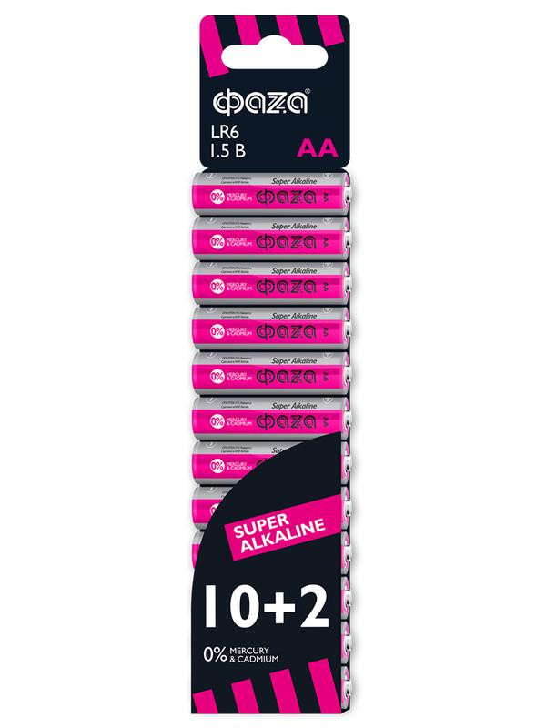 Элемент питания алкалиновый AA/LR6 1.5В Alkaline Pack-40 (уп.40шт) ФАZА 5023017
