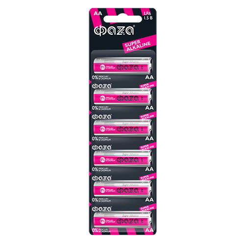 Элемент питания алкалиновый AA/LR6 1.5В Alkaline Pack-40 (уп.40шт) ФАZА 5023017