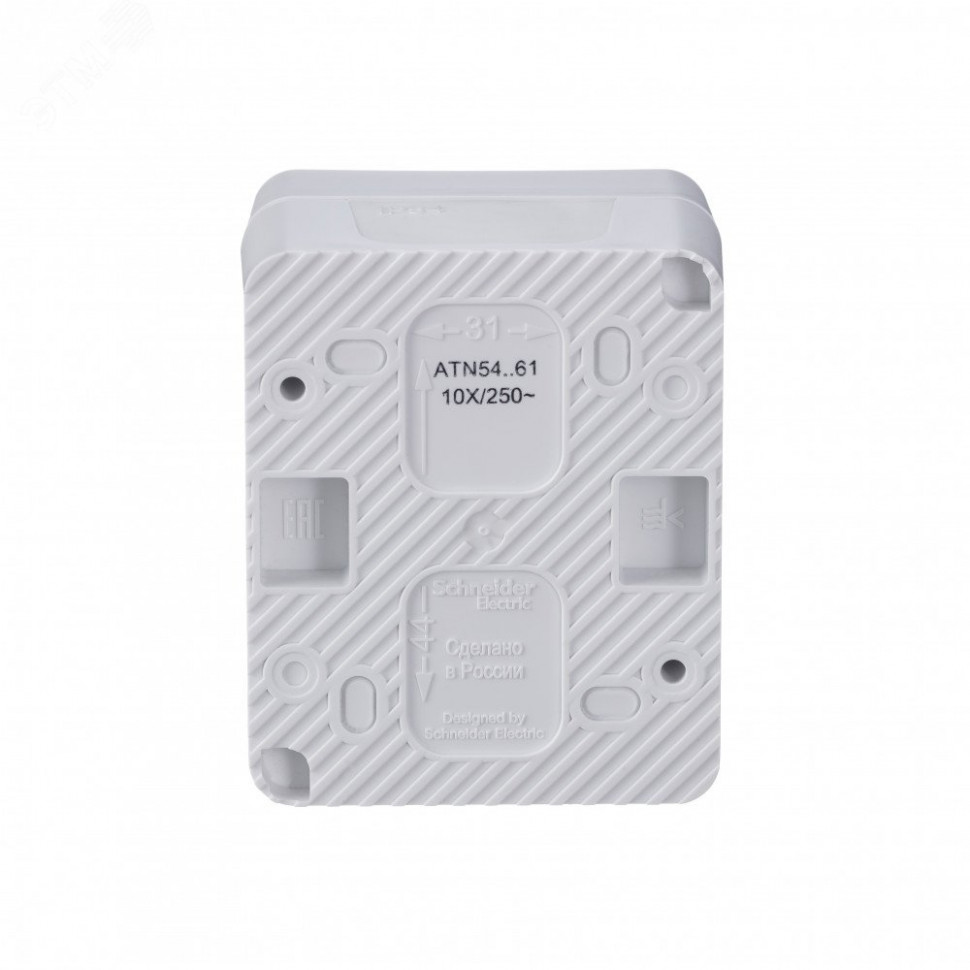 Переключатель проходной 1-кл. ОП AtlasDesign Profi54 IP54 10AX бел. SE ATN540161