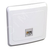 Розетка компьютерная 1-м СП Этюд RJ45 кат.5E бел. SE KOMC-001B