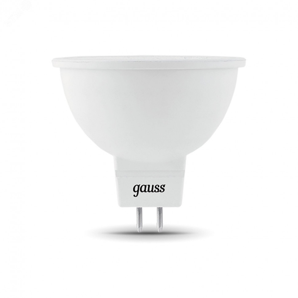 Лампа светодиодная Black 5Вт MR16 софит 4100К нейтр. бел. GU5.3 530лм диммир. GAUSS 101505205-D