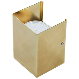 Ecola GX53-N52 светильник настенный 2хGX53 золото 100х140х90