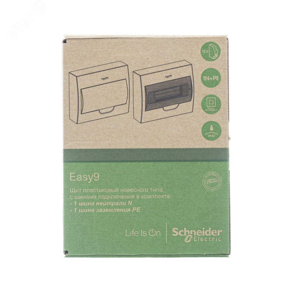 Распределительный шкаф Schneider Electric Easy9, 12 мод., IP40, навесной, пластик, прозрачная дверь,
