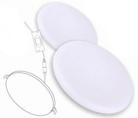 Ecola св-к встр. св/д даунлайт без рамки 18W 4200K 4K Круг 120(105)x30 DFRV18ELC