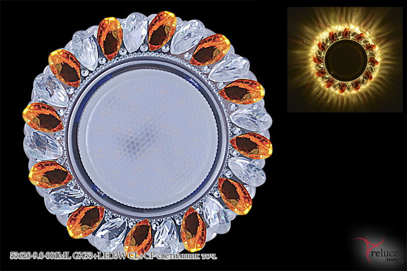 Светильник точечный  GX53 53620-9.0-001ML LED3W CL+CP