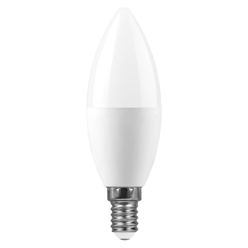 Лампа светодиодная SBC3720 20Вт C37 свеча 6400К E14 230В SAFFIT 55274